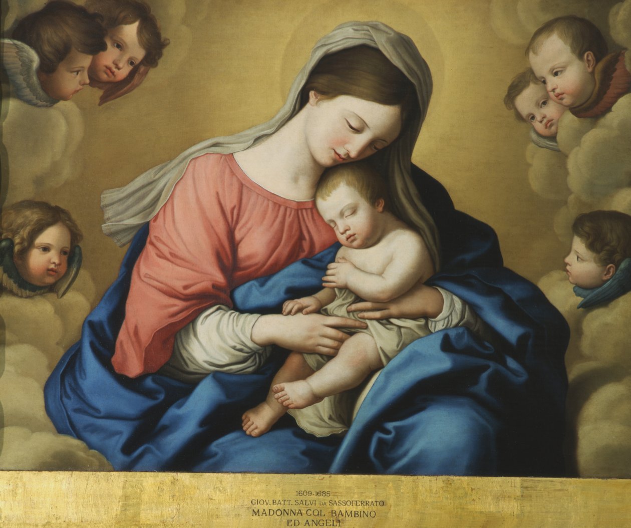 Madonna en Kind door Il Sassoferrato
