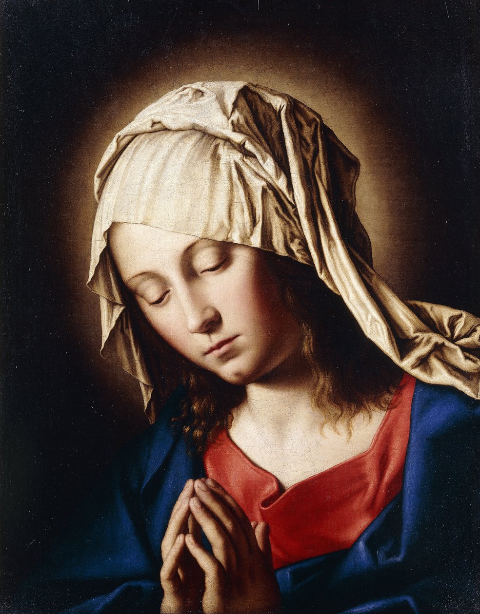 De Madonna in gebed door Il Sassoferrato