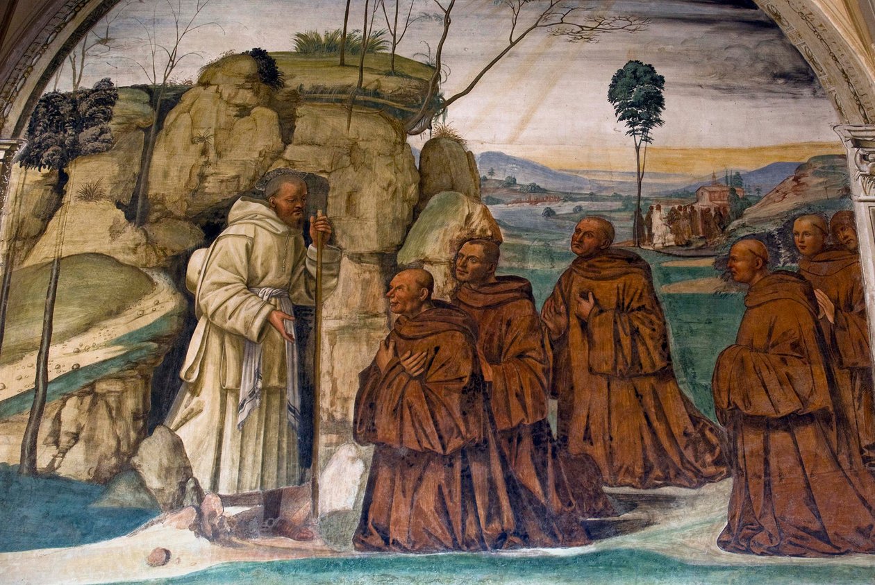 Leven van Sint Benedictus, Scène 9: door Il Sodoma