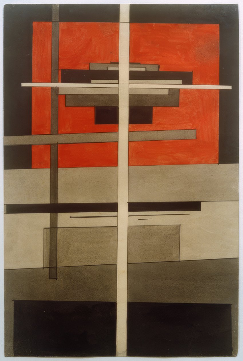Suprematistische compositie door Ilja Grigorewitsch Tschaschnik