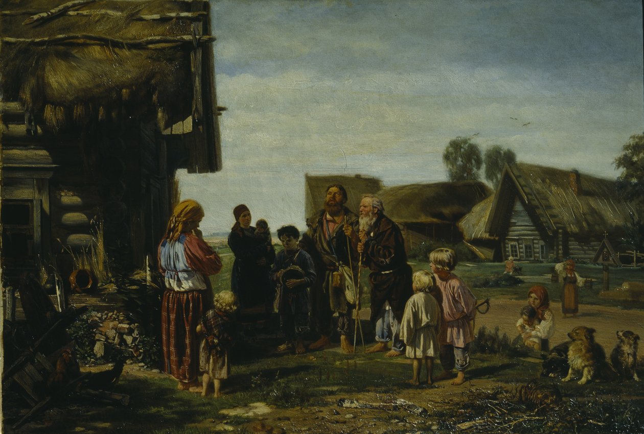 De Pelgrims, 1870 door Illarion Mikhailovich Pryanishnikov