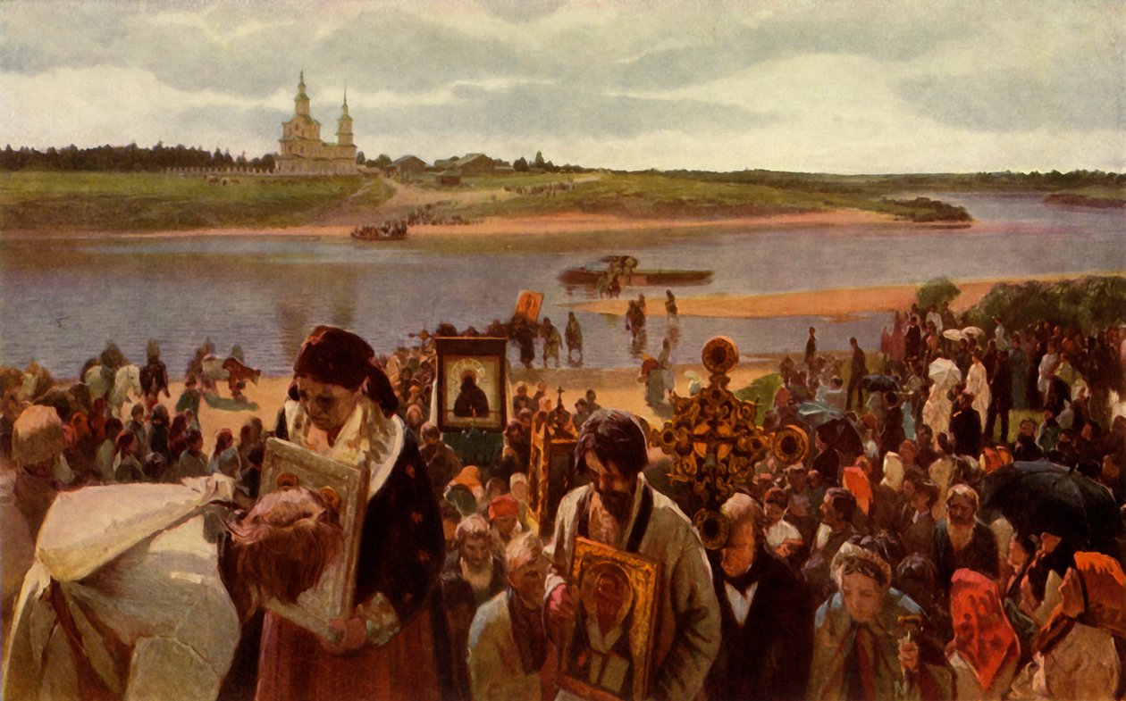 De Processie van het Kruis door Illarion Pryanishnikov