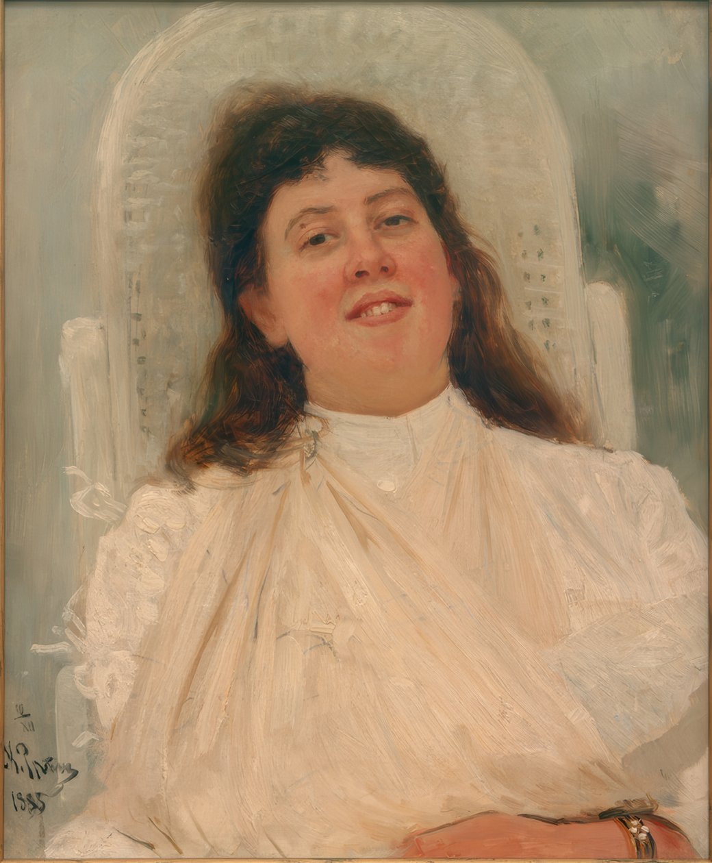 Portret van Marianne von Werefkin door Ilya Efimovich Repin