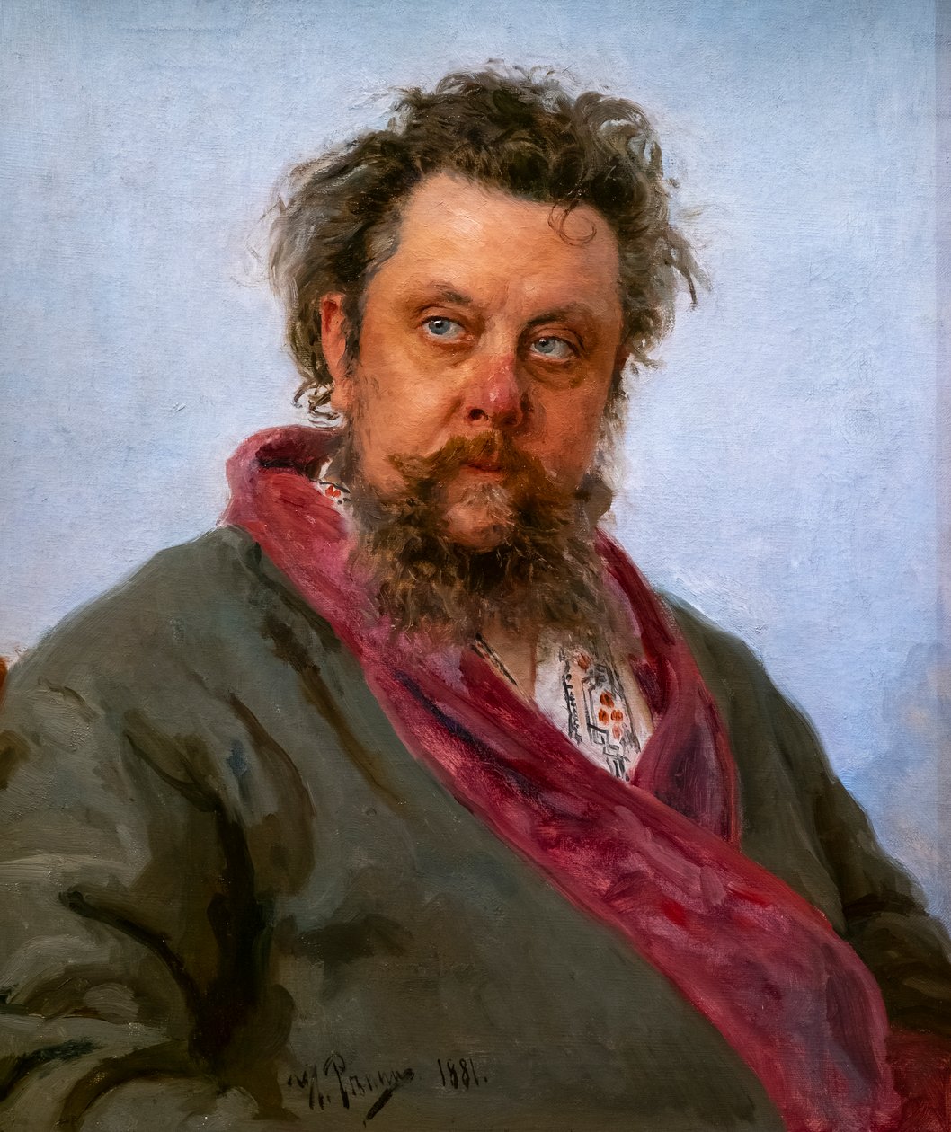 Modest Moessorgski door Ilya Efimovich Repin