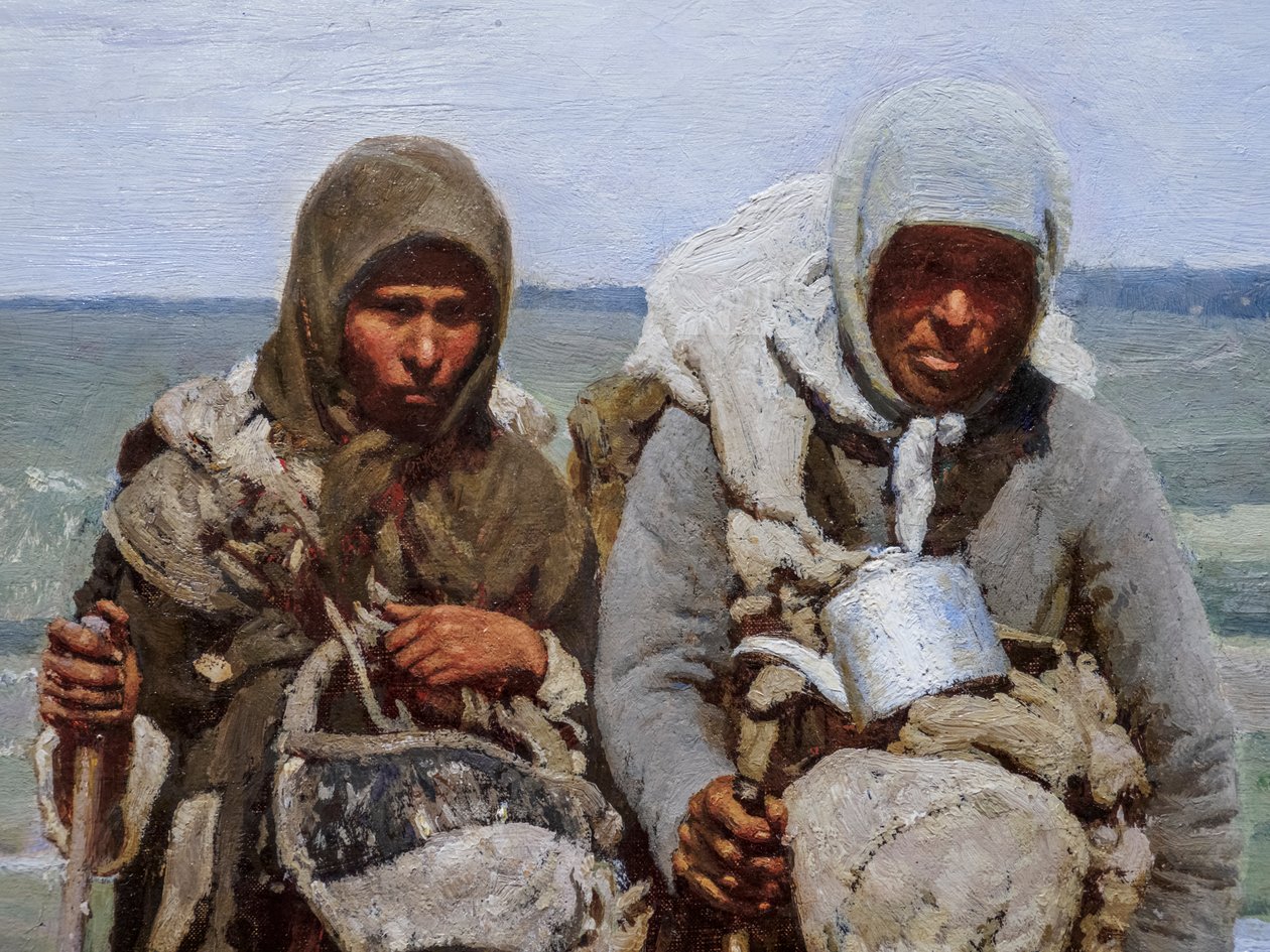 Vrome vrouwen op pelgrimstocht (detail) door Ilya Efimovich Repin