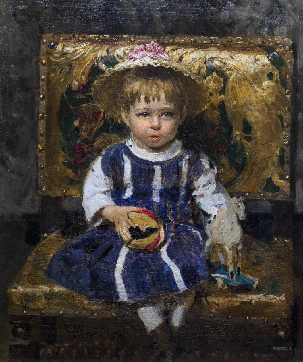 Véra Repine Kind door Ilya Efimovich Repin