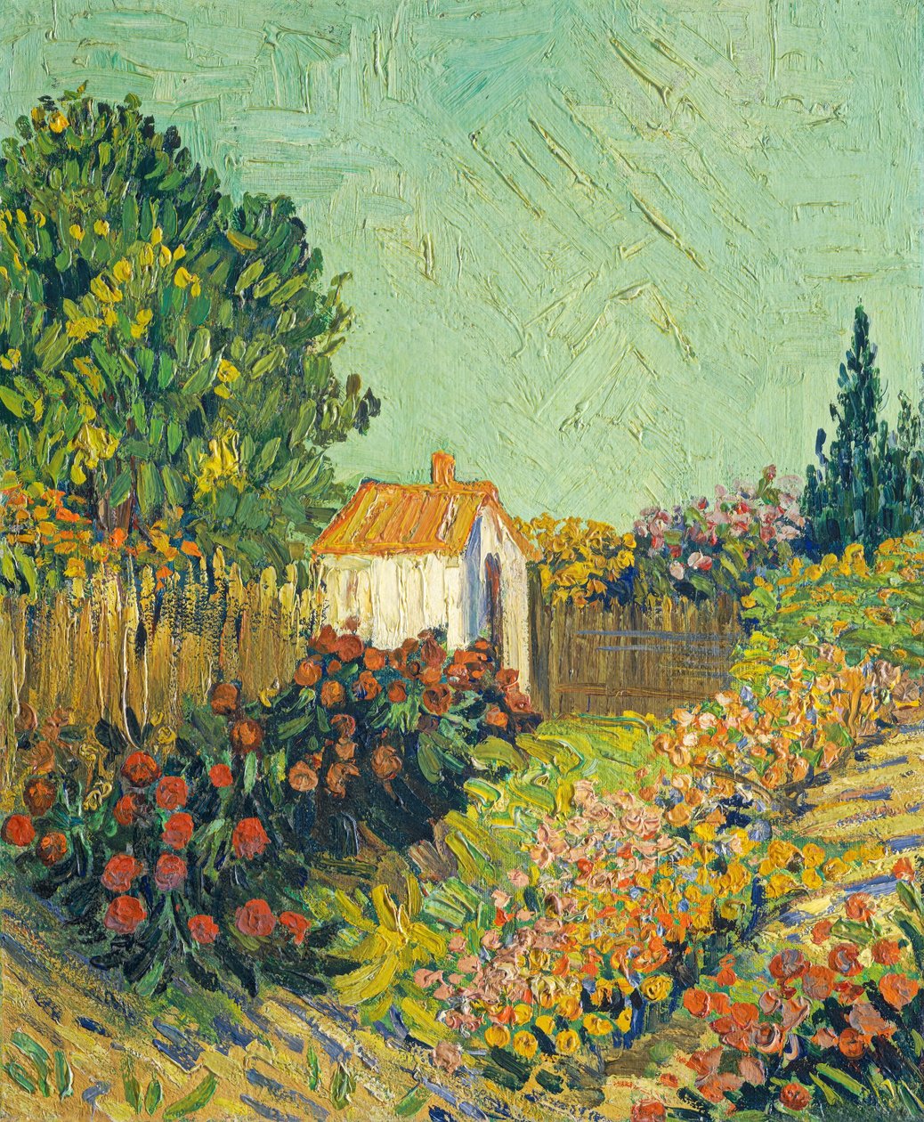 Landschap door Imitator of Vincent van Gogh
