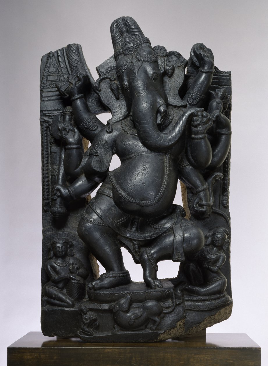 Ganesha (muskoviet biotiet schist) door Indian School