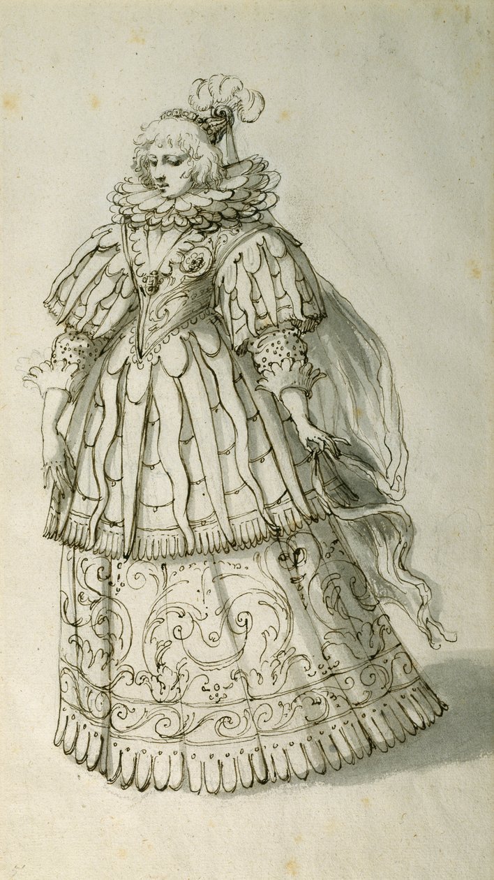 Masquer, ca. 1638 door Inigo Jones