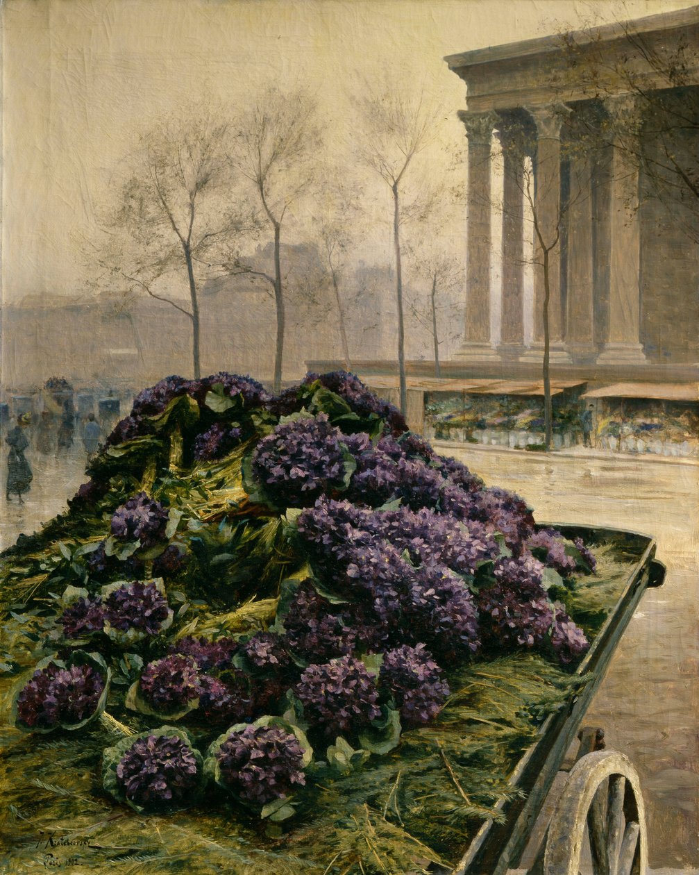 Viooltjes uit Nice, 1902 door Iosiph Evstafievich Krachkovsky