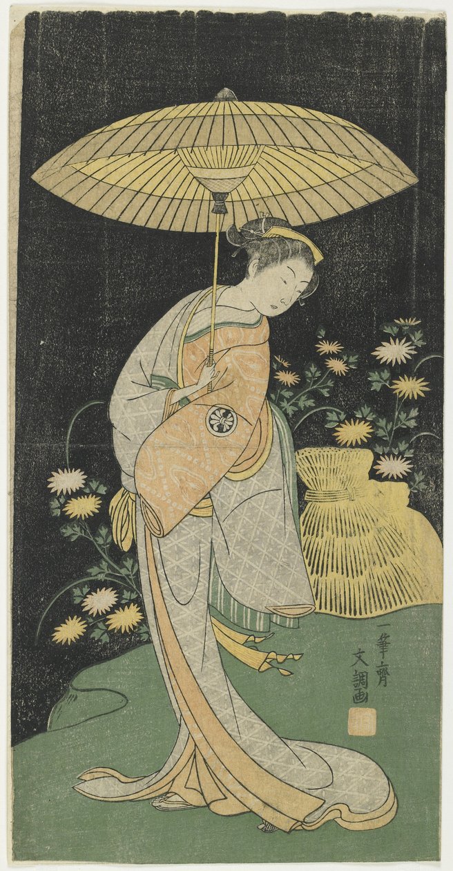 Segawa Kikunojo II, eind 18e eeuw door Ippitsusai Bunchō