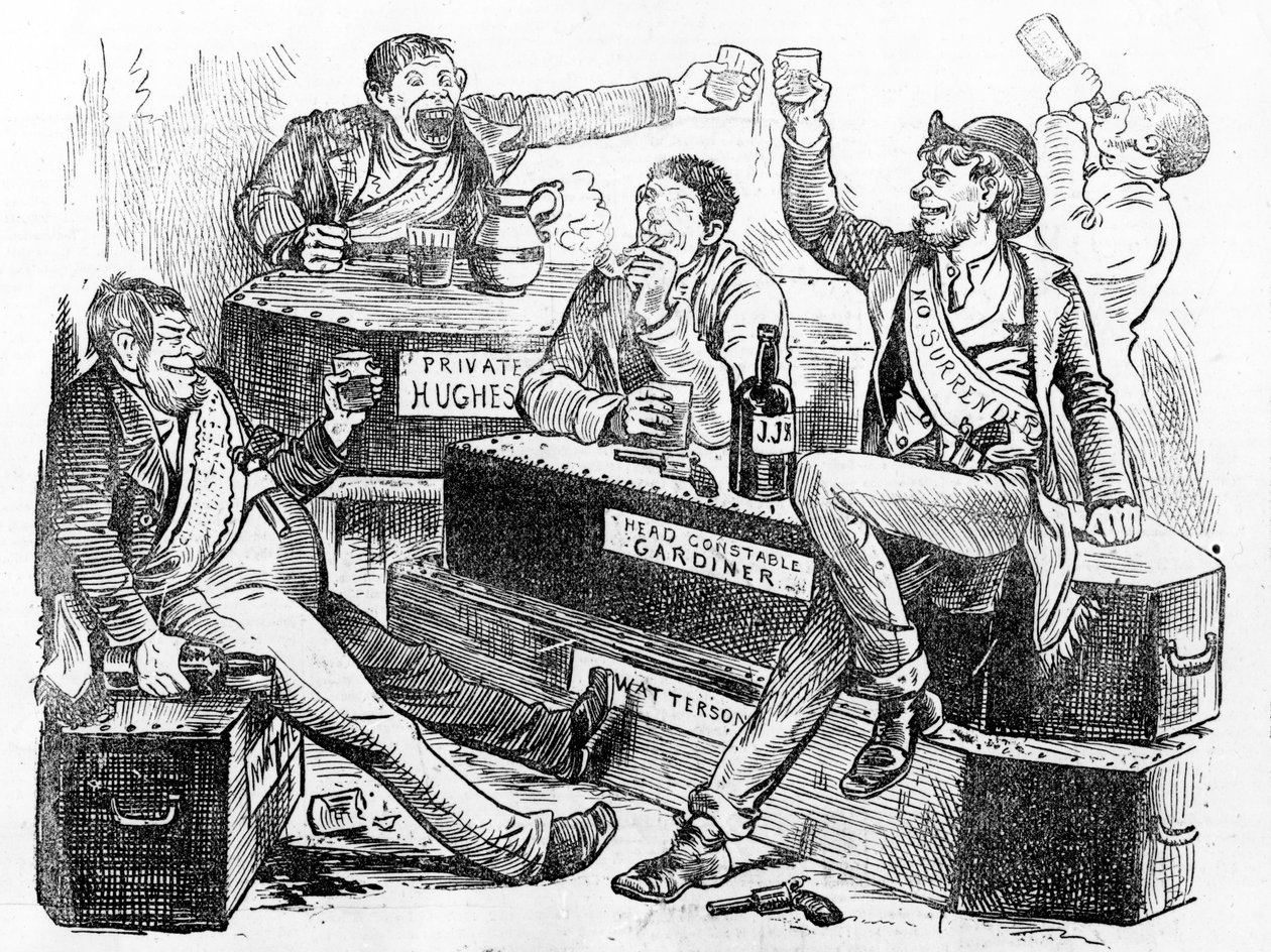 Een glorieuze viering, 1886 door Irish School