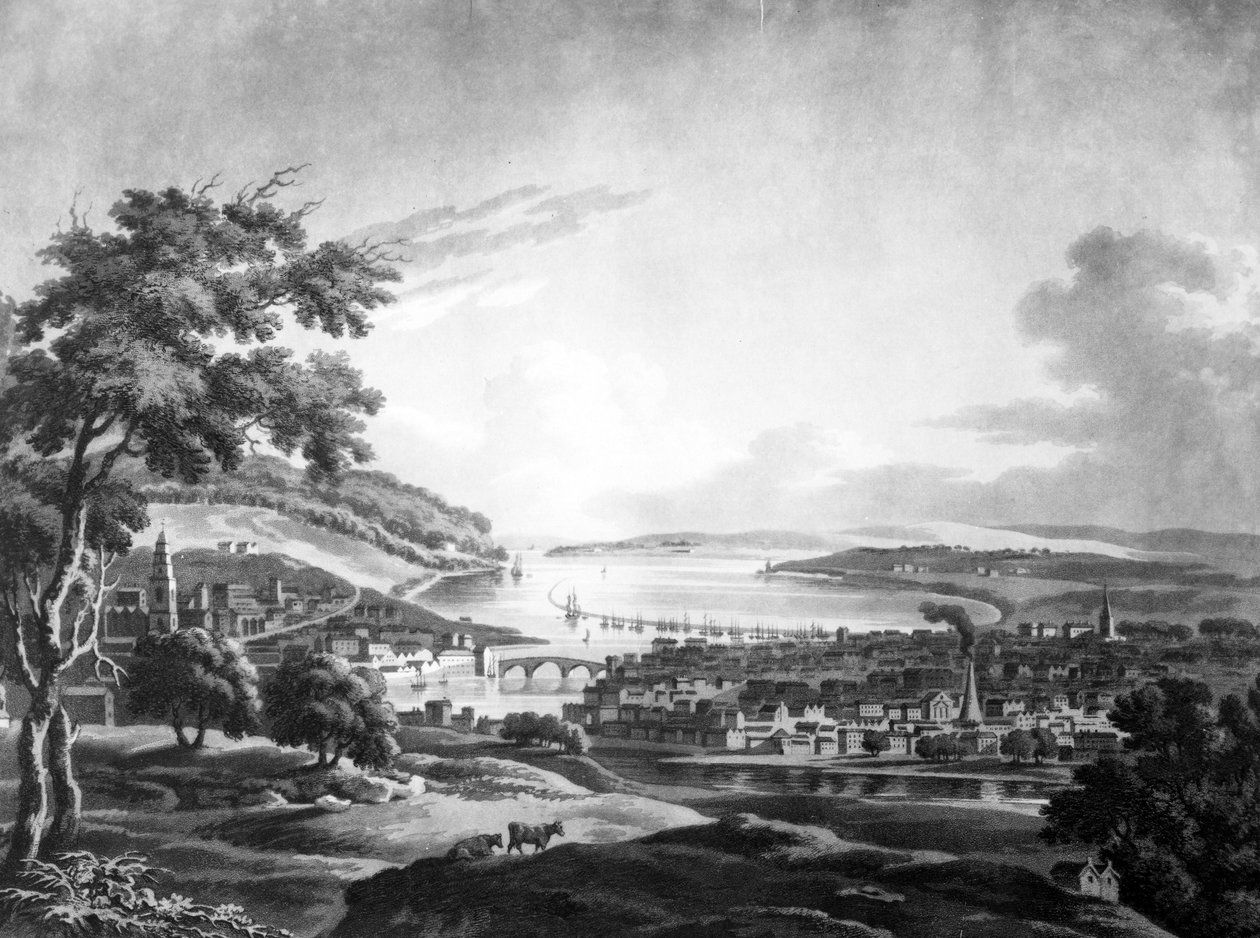 De stad Cork, 1799 door Irish School
