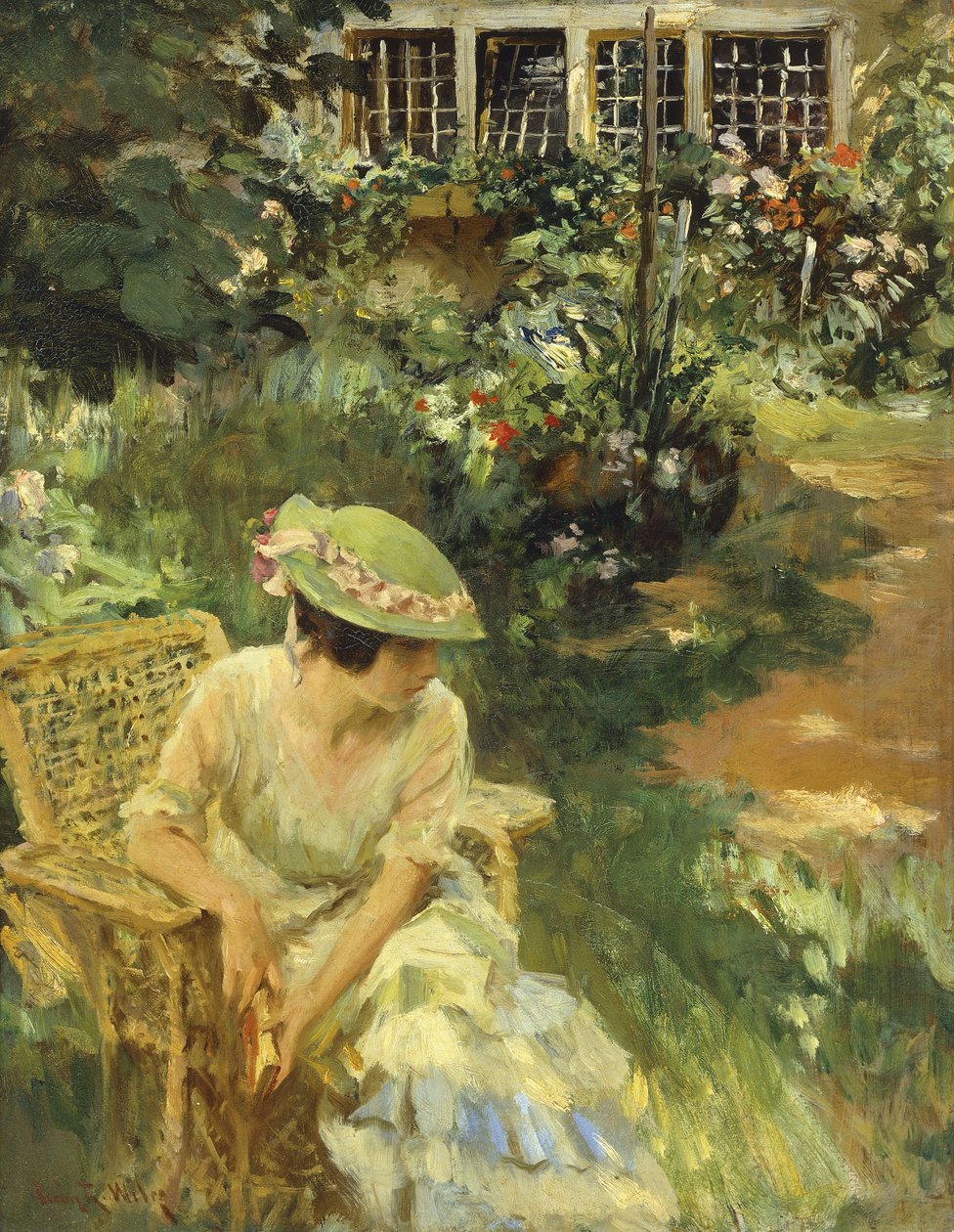 In de Tuin door Irving Ramsay Wiles