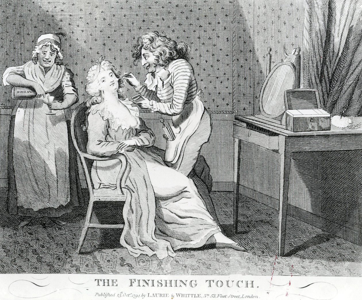 De laatste hand, 1794 door Isaac Cruikshank