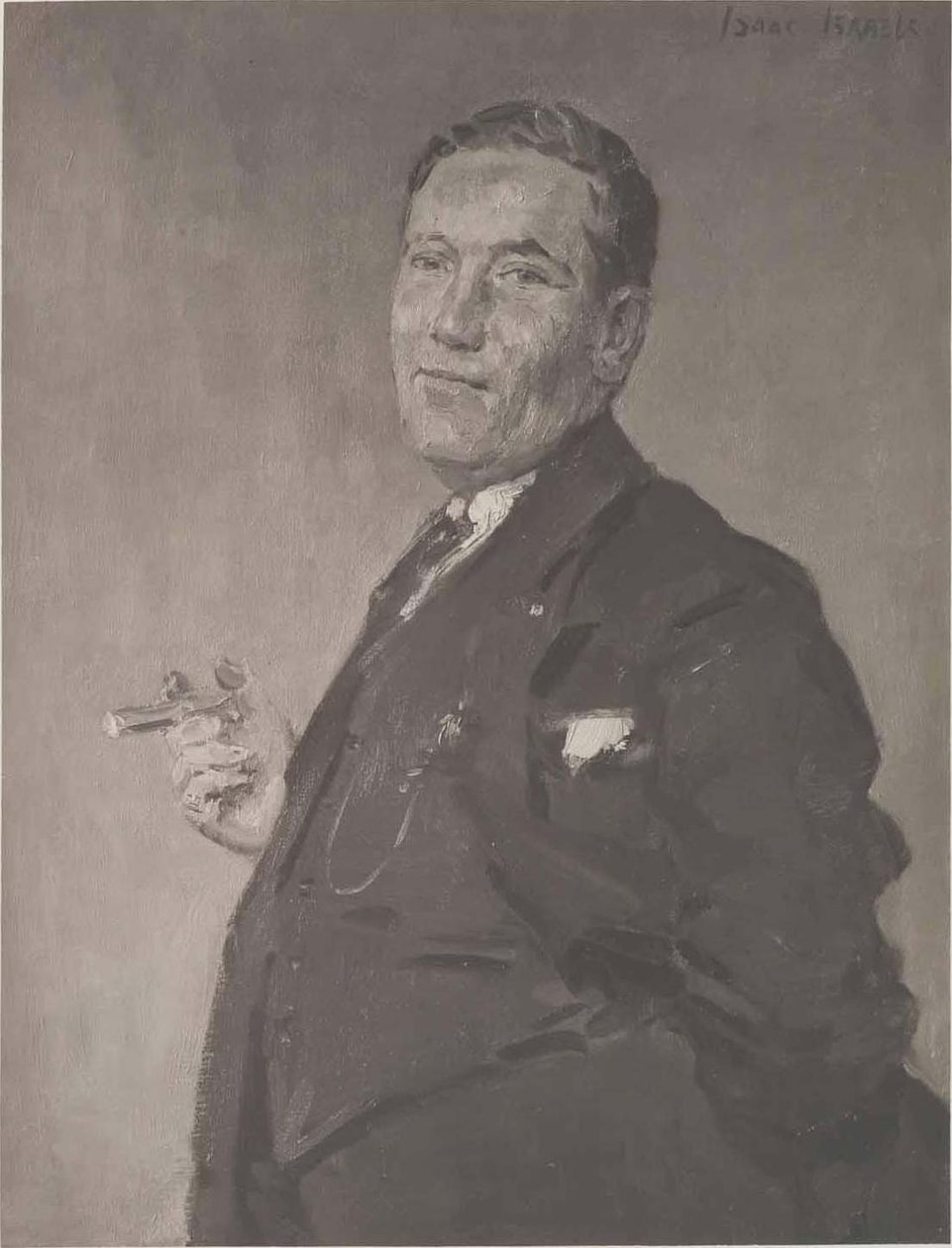 Portret van de architect Jan Wils door Isaac Israels