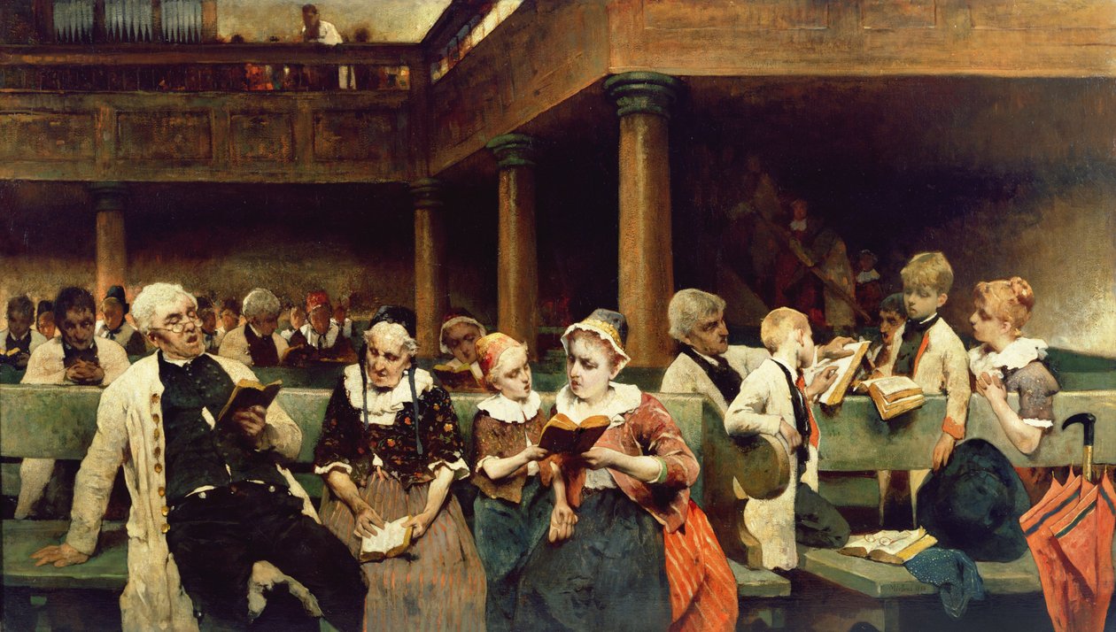 Zondagschoolklas door Isaac Mayer