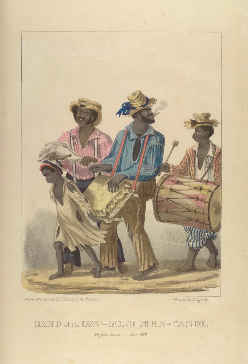 Band van de Kaakbeen John-Canoe, illustratie uit 