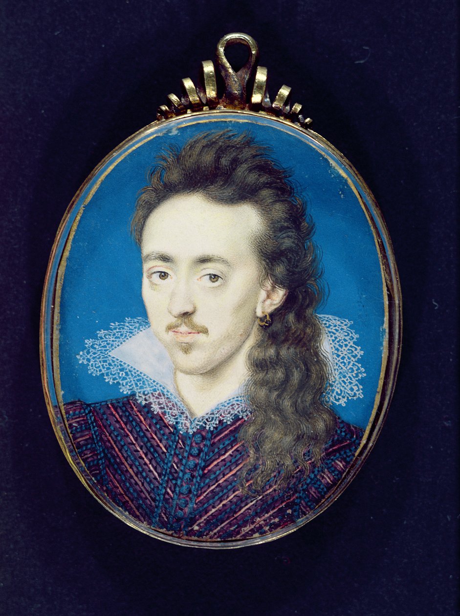 Dudley North (1581-1617) 3e Baron North, 1608-10 door Isaac Oliver