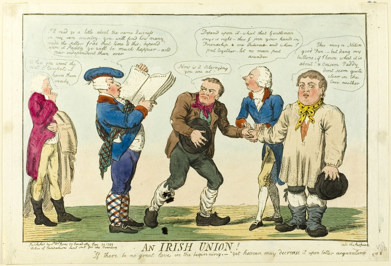 Een Ierse Unie! door Isaac Cruikshank