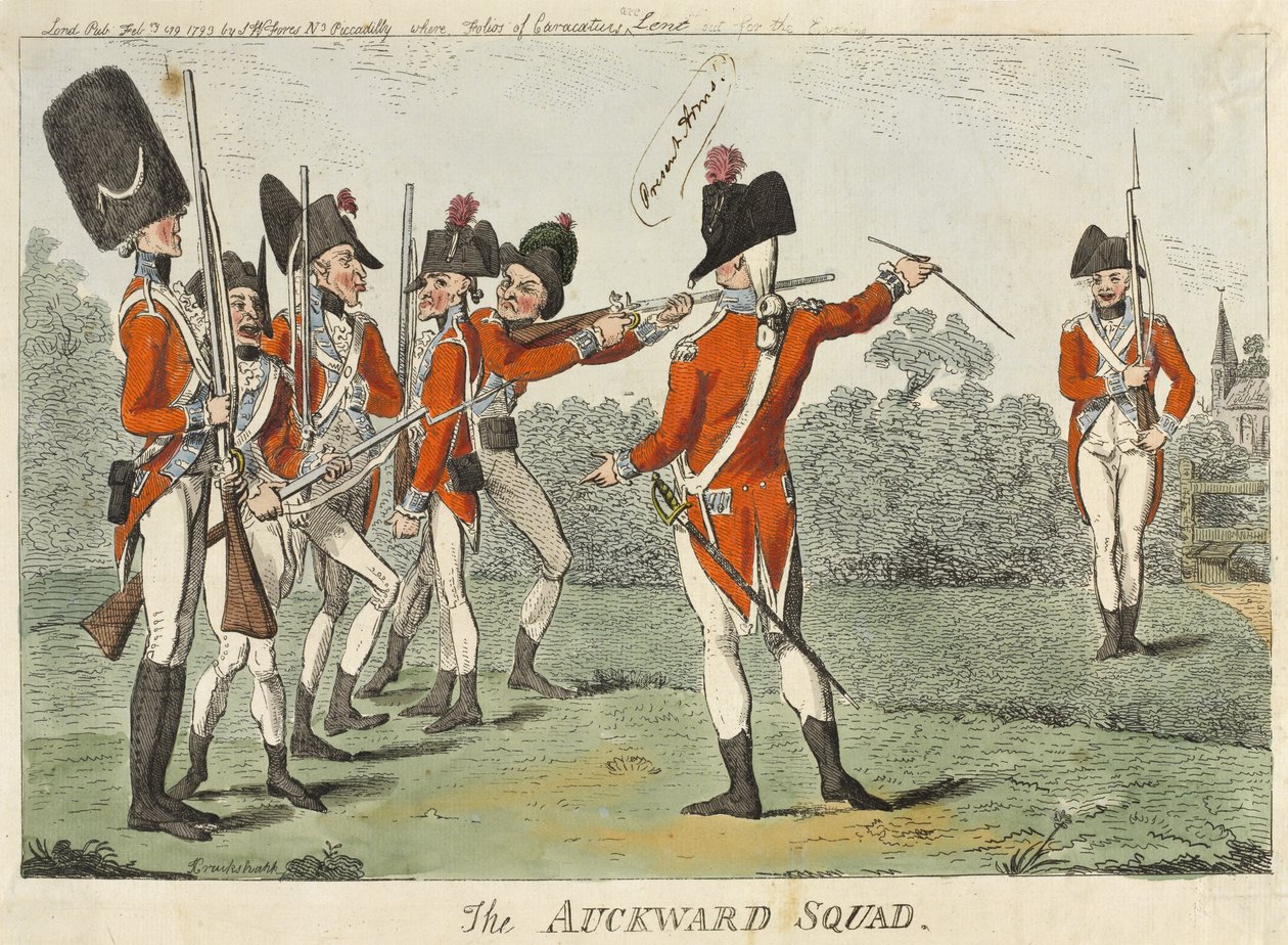 De onhandige ploeg, 1793 door Isaac Cruikshank