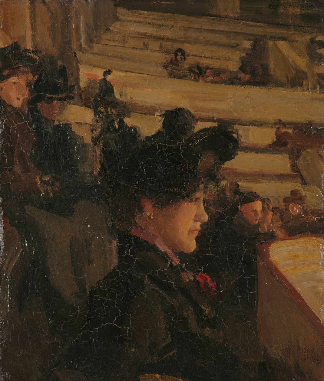 In het theater door Isaac Israels