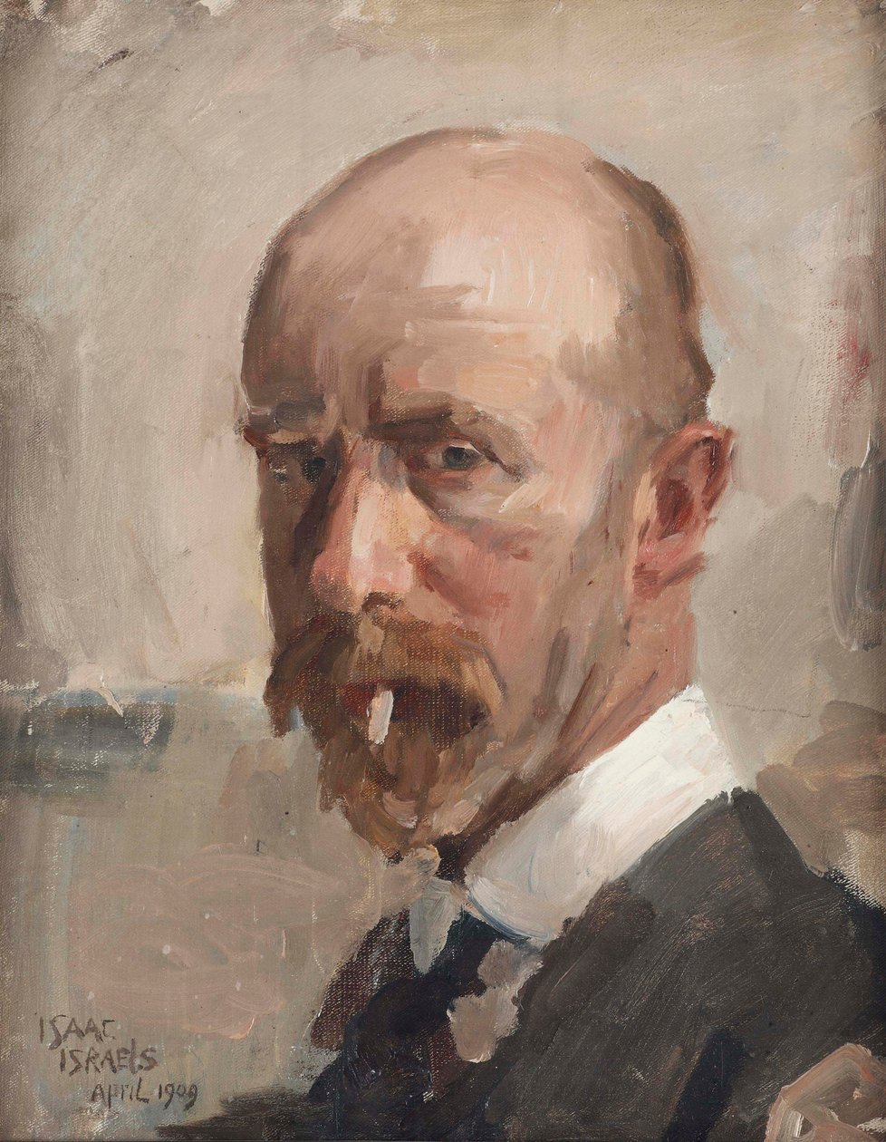 Zelfportret met sigaret, 1909 door Isaac Israels