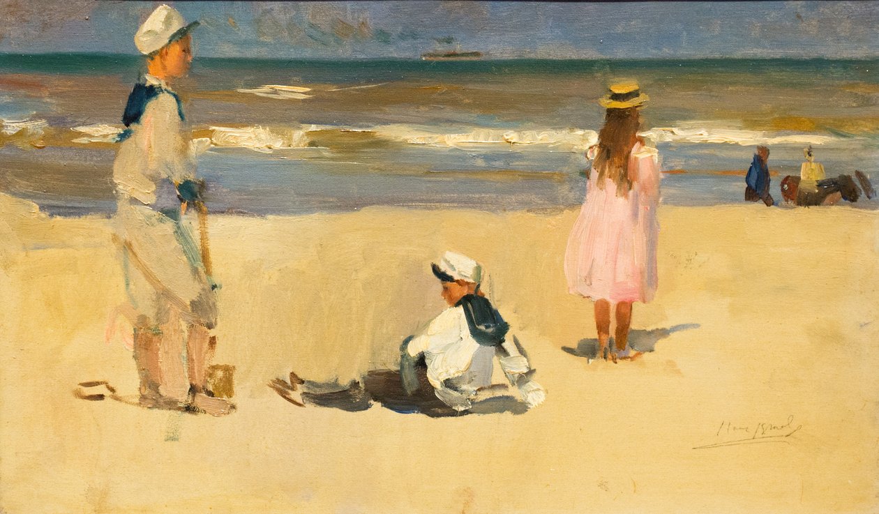 Duits: Am Strand Op het strand door Isaac Israels