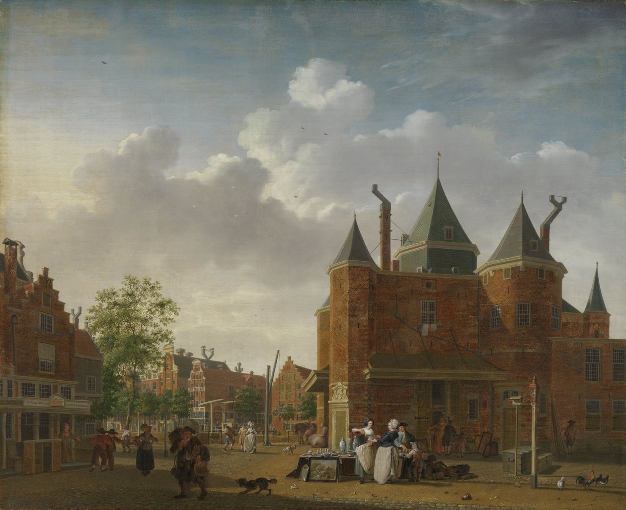 De Sint-Antoniuswaag in Amsterdam door Isaac Ouwater