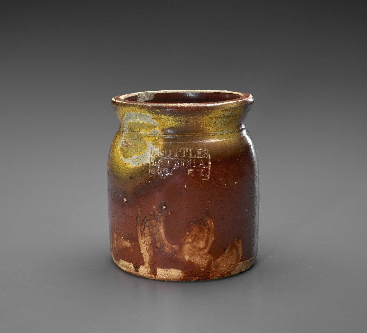 Pot, ca. 1873-1882 door Isaac Suttles Pottery