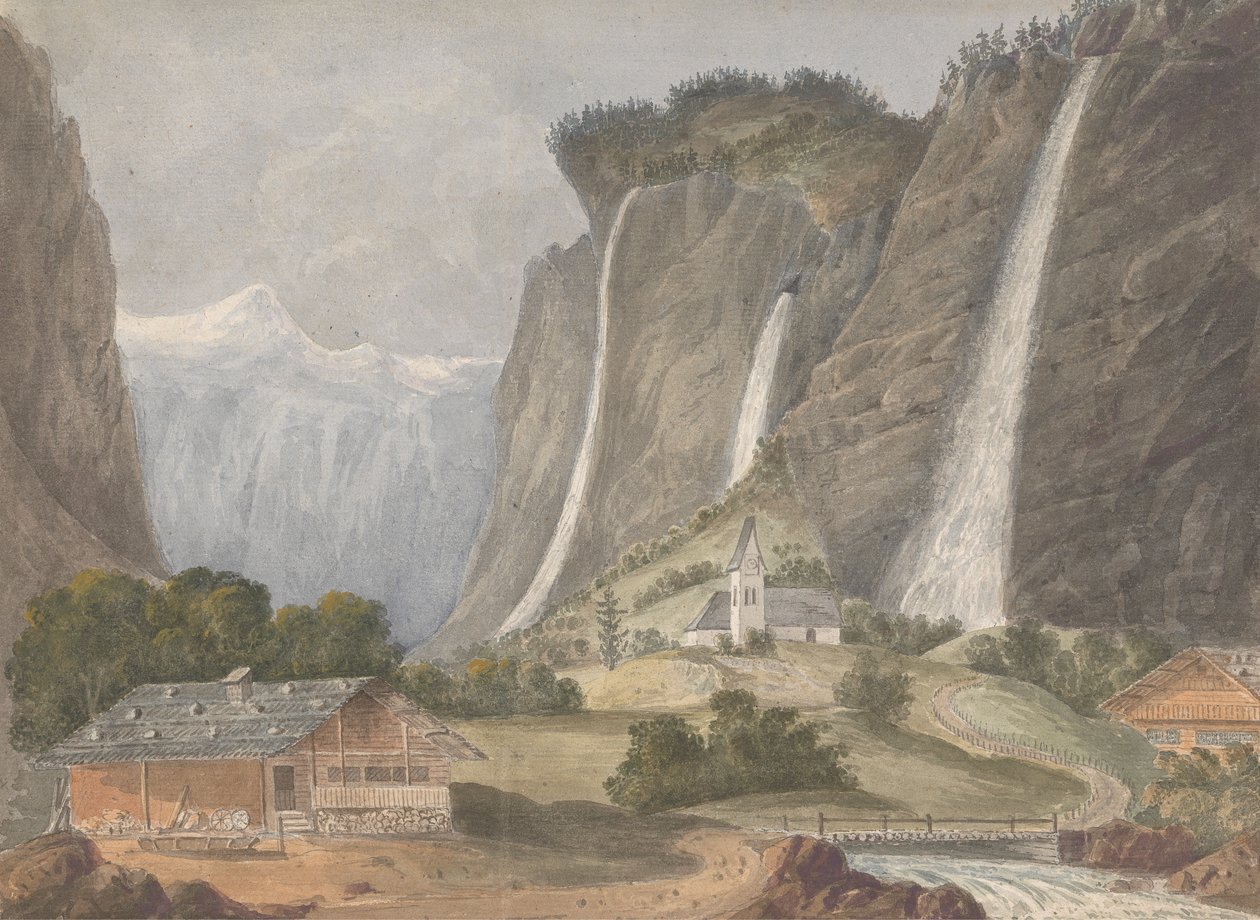 Staubbach, Lauterbrunnen (Zwitserland) door Isaac Weld