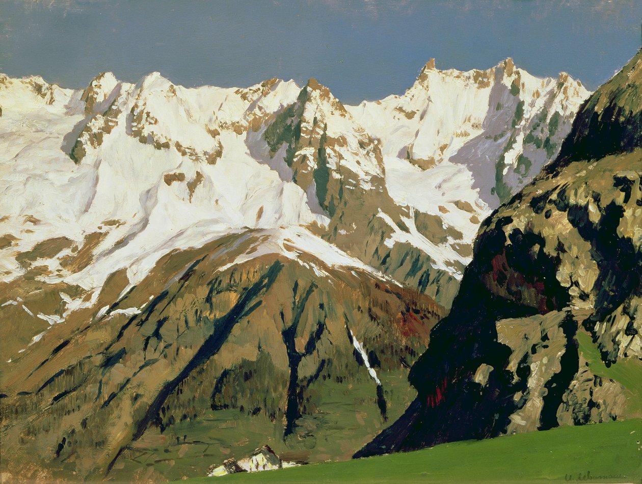 Mont Blanc Bergen, 1897 door Isaak Ilyich Levitan