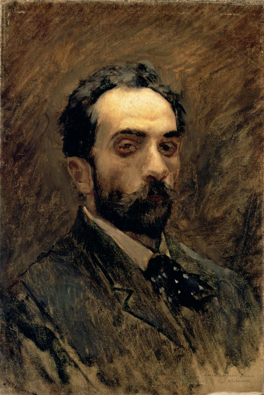 Zelfportret, 1890s door Isaak Ilyich Levitan