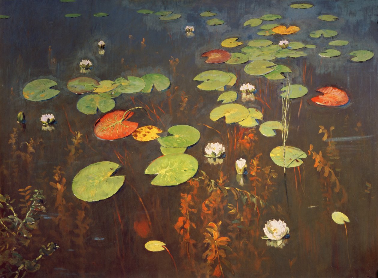 Waterlelies, 1895 door Isaak Ilyich Levitan