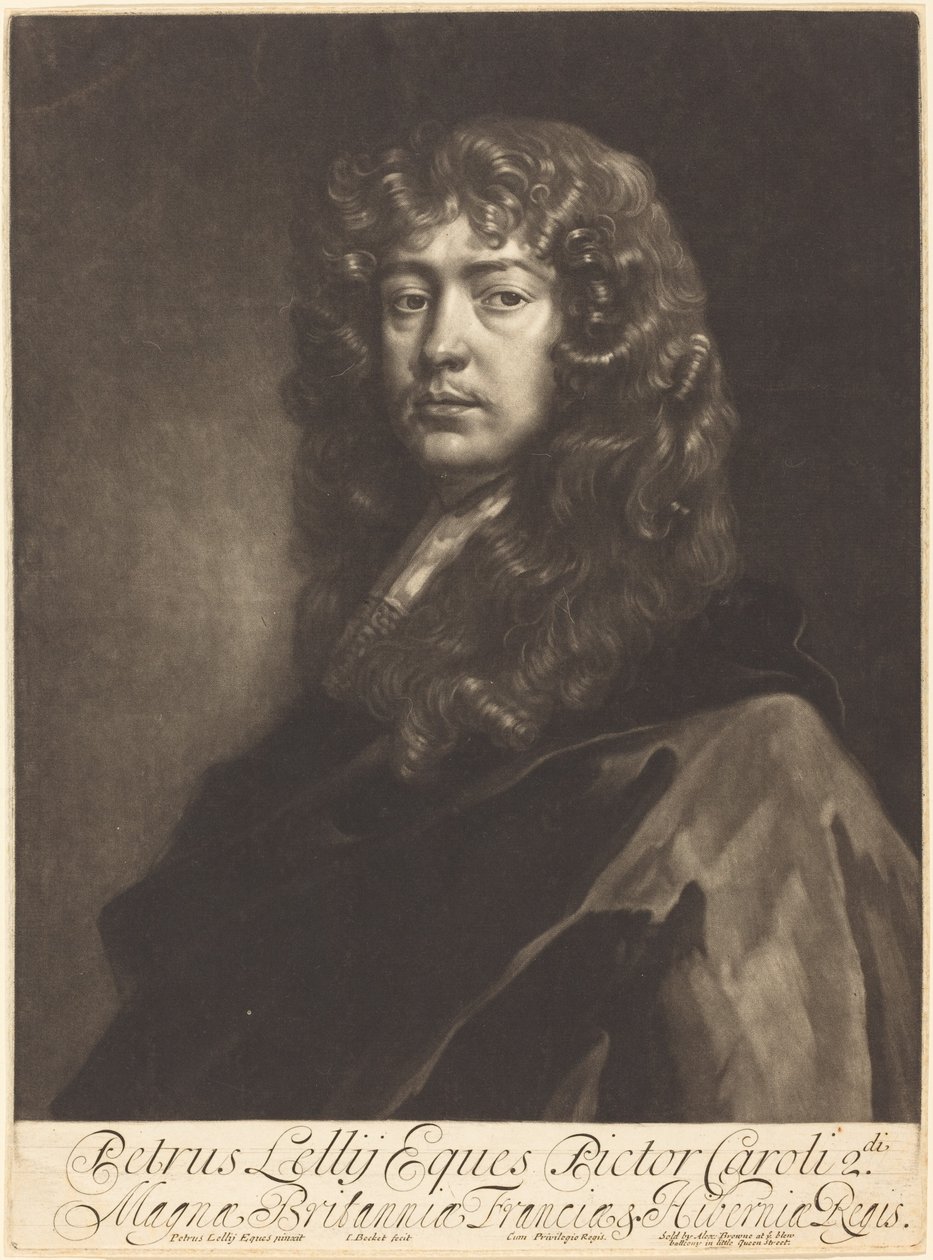 Sir Peter Lely door Isaak Beckett after Sir Peter Lely