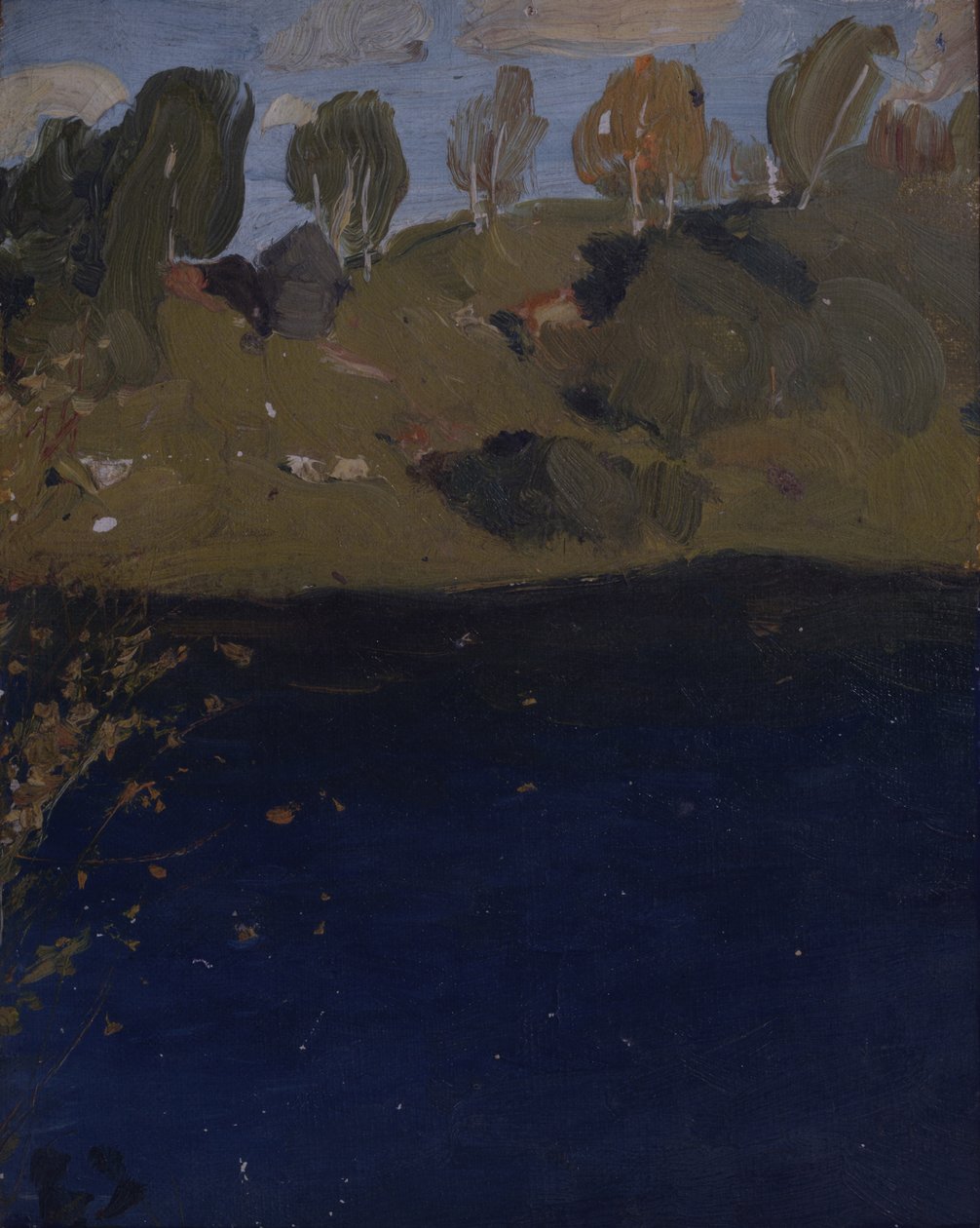 Bij een meer. Herfst, 1890s door Isaak Ilyich Levitan