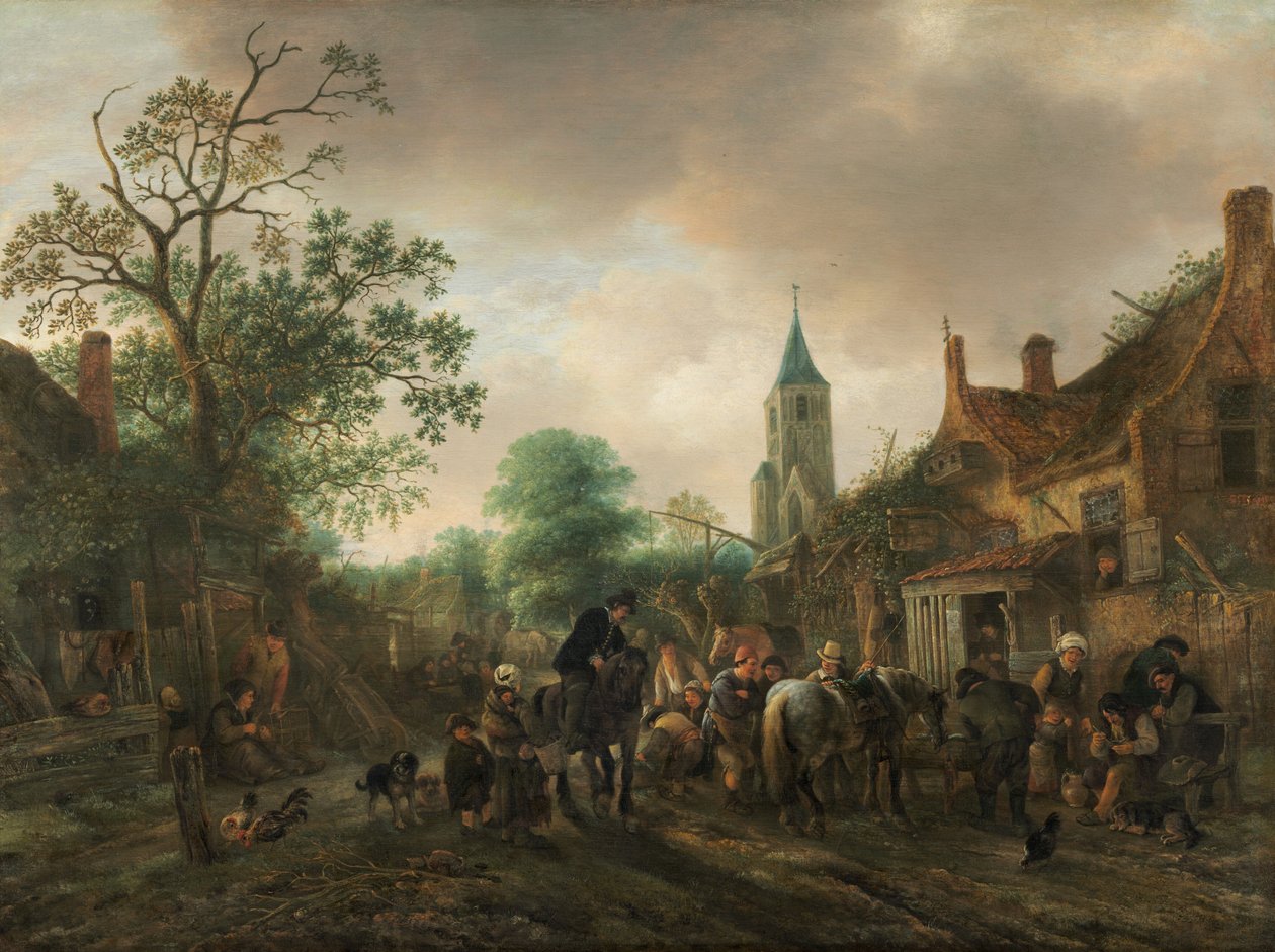 De Stop bij de Herberg door Isack van Ostade