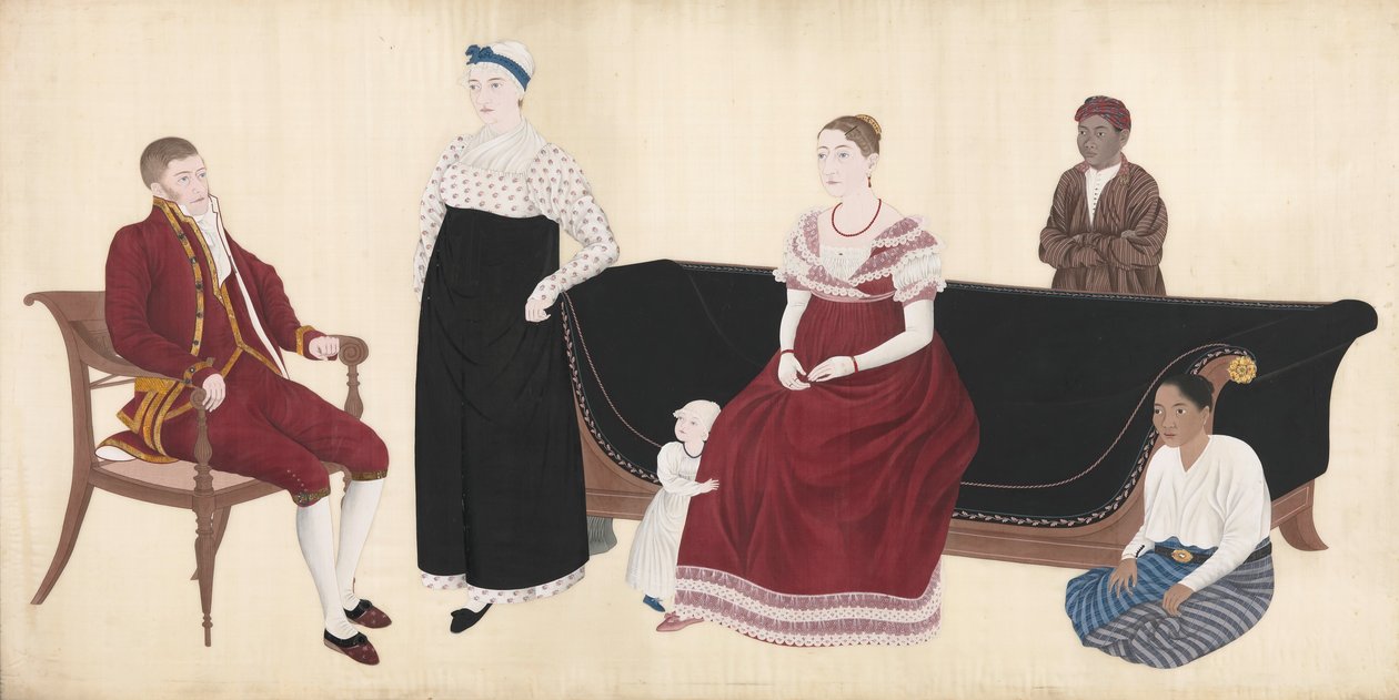 Portret van de Familie Cock Blomhoff door Ishizaki Yūshi