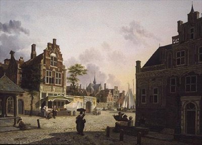 Zicht op een Stad door Isidor Verheyden