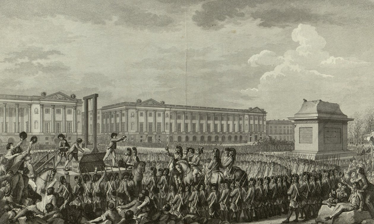 Executie van Lodewijk XVI door Isidore Stanislas Helman