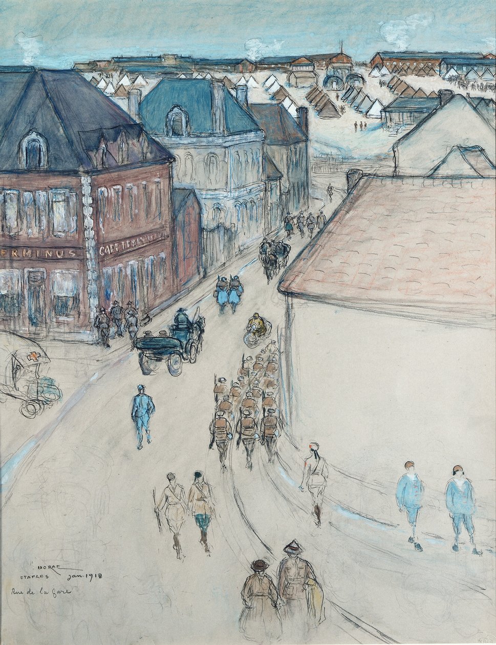Rue de la Gare (Stationstraat) door Iso Rae
