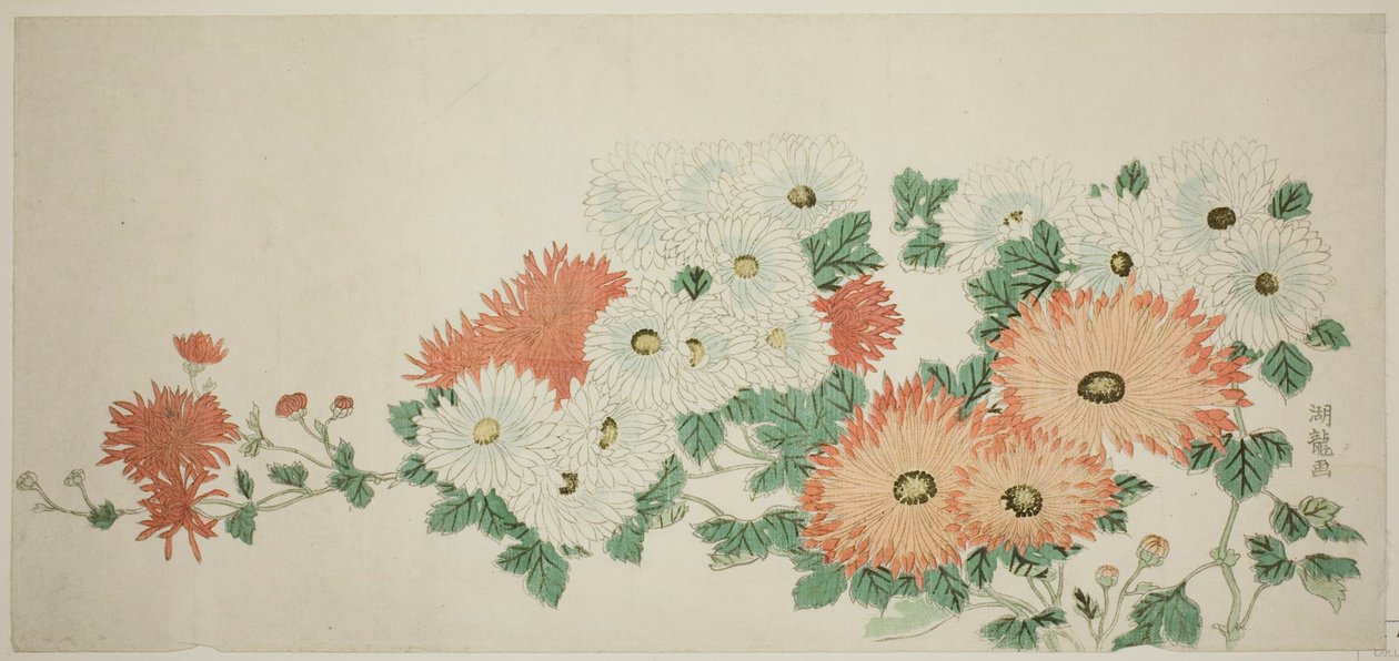 Chrysanten door Isoda Koryusai