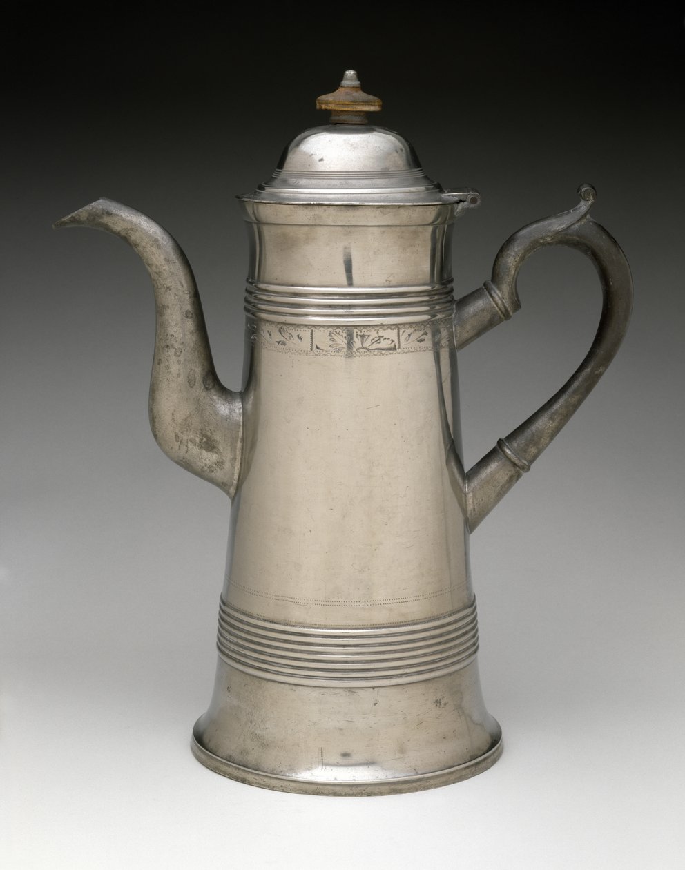 Koffiepot, ca. 1820-1840 door Israel Trask