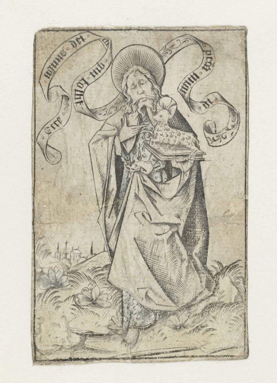 Johannes de Evangelist door Israhel van Meckenem