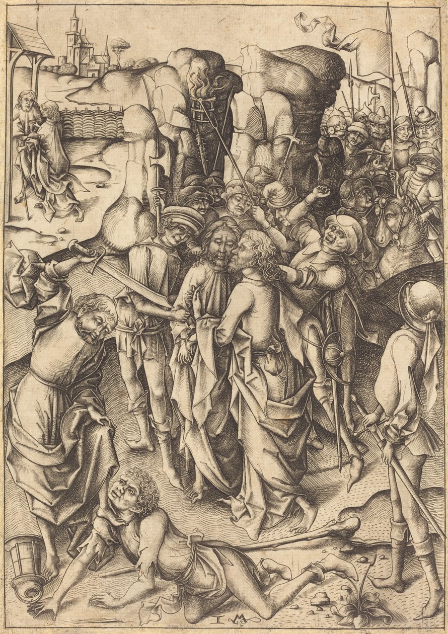 Het Verraad, ca. 1480 door Israhel van Meckenem