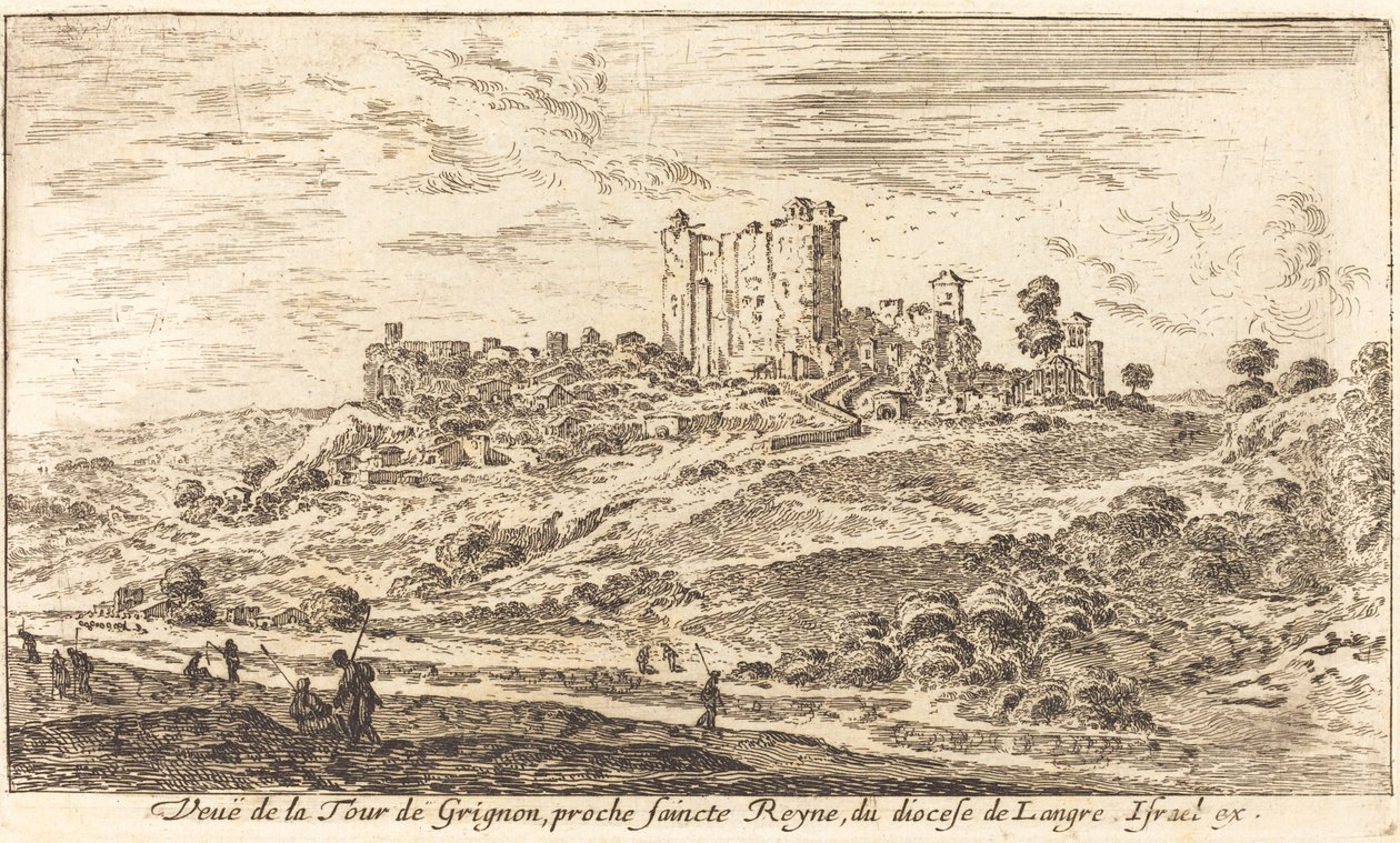 Uitzicht op de toren van Grignon door Israël Silvestre