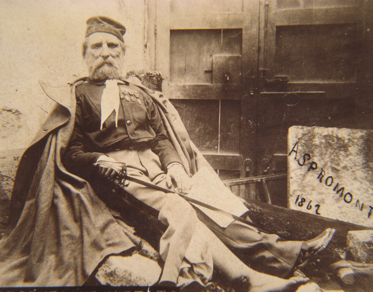 Garibaldi in Aspromonte, 1862 door Italian Photographer