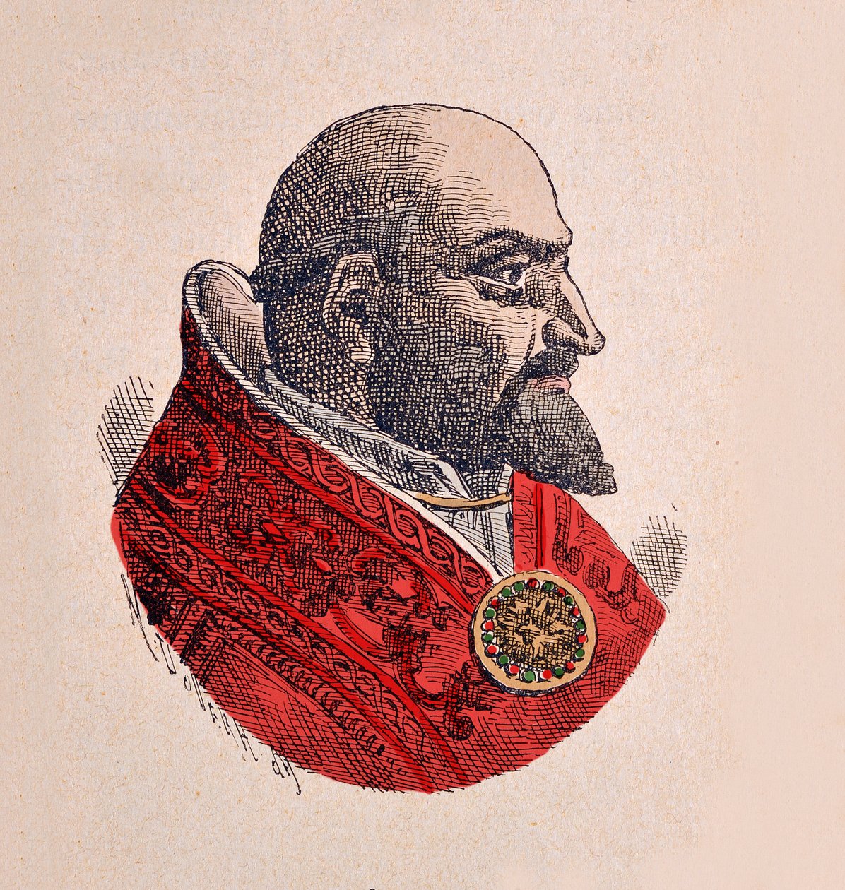 Portret van Paus Paulus V (Paolo, Paulus of Camillo Borghese) (1605-1621), 1898 door Italian School