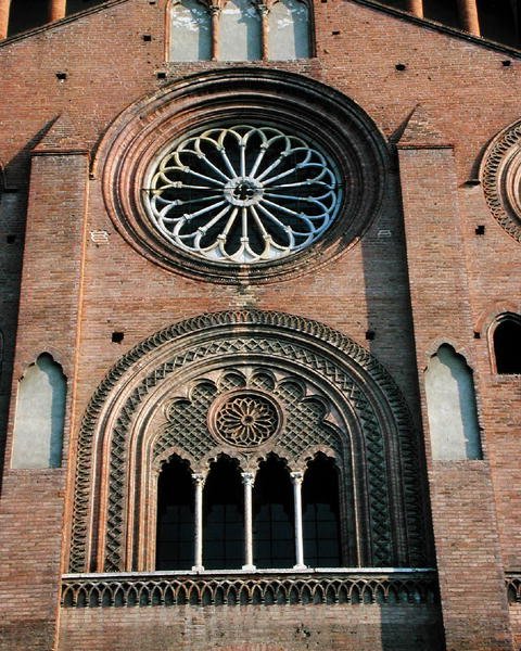 Zuidelijk roosvenster door Italian School