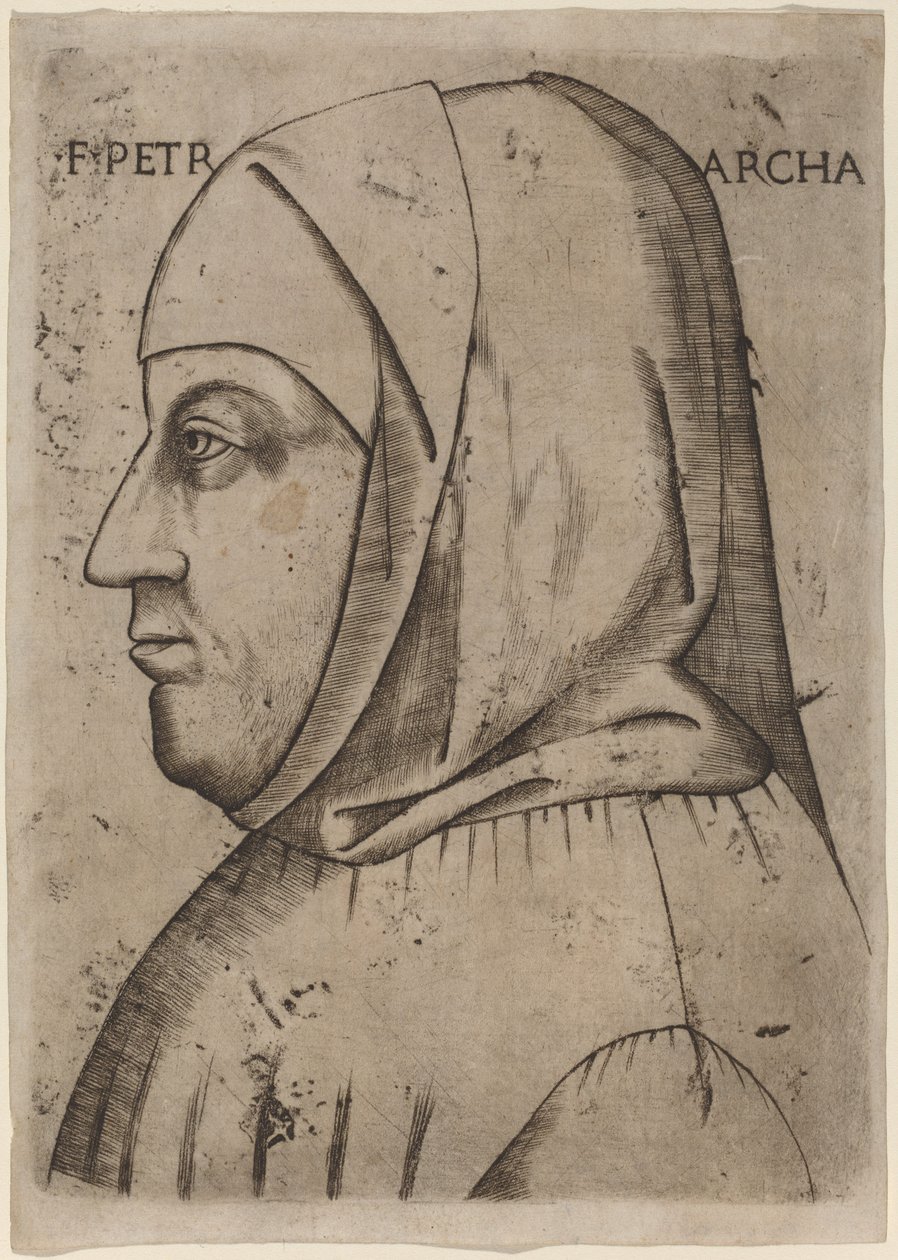 Portret van Petrarca door Italian 16th Century